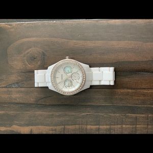 Women's Stella Quartz Resin Dress Watch, White